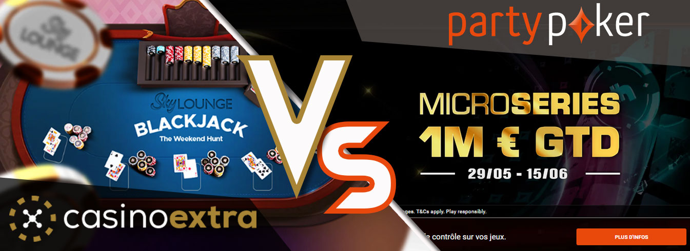 Casino Extra vs Party Poker :  quelle est la différence ?
