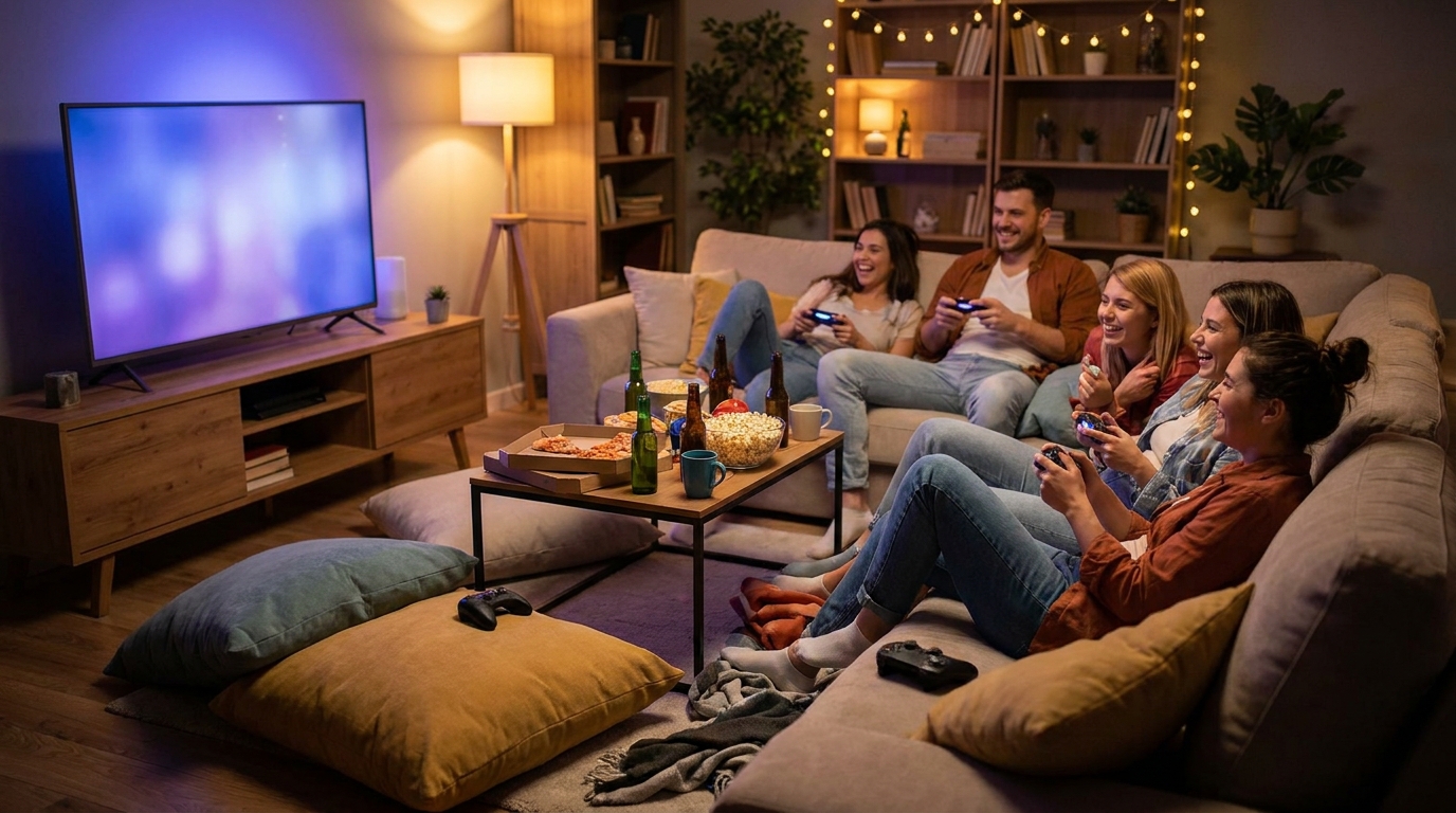 Soirée gaming à la maison vs event géant : ce qui marche vraiment